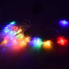 28 LED / Star 3.9 Meter Star Shape Led Light Battery Operated with Flashing Modes for Home Decoration, Kids Room, Waterproof Diwali & Wedding LED Christmas Light Indoor and Outdoor Light ,Festival Decoration (Multicolor Battery Not Included 3.9Mtr) the24kgal