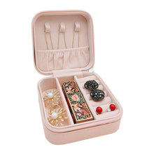 Mini PU Leather jewellery Box for Travel & Storage the24kgal