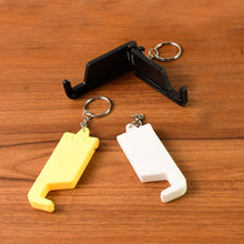 2 in 1 Plastic Keychain with Mobile Stand / Phone Holder (5 Pcs Set / Multicolor) the24kgal