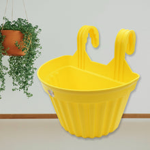 Multicolor Hanging Plastic Planters Orchid Relling , For Plantation, Planters for Balcony and Home Gardening, Indoor, Outdoor (1 Pc ) the24kgal