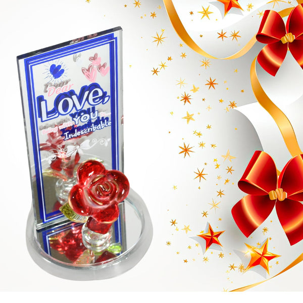 Lovely Rose Showpiece – Romantic Gift Set for All Occasions (1 Pc) the24kgal