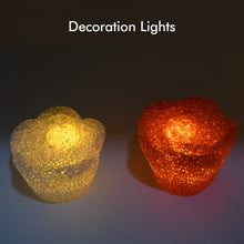MULTI SHAPE SMALL LIGHT LAMPS LED SHAPE CRYSTAL NIGHT LIGHT LAMP (6 PC SET) the24kgal