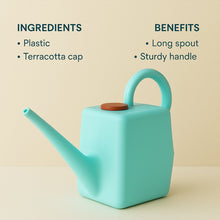 2 Litre Heavy-Duty Plastic Gardening Watering Can with Long Spout & Ergonomic Handle the24kgal