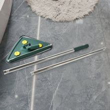 2-in-1 Extendable Triangle Mop – Retractable, 360° Rotating, Telescopic & Reusable Mop Heads (1 Pc) the24kgal