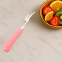 Premium Stainless Steel Fruit Fork Set – 10 Pieces with Soft Non-Slip Handle the24kgal
