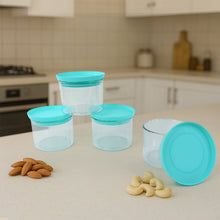 Airtight Container Jar 4 Pc Set With Stylish Tray for Kitchen Unbreakable Jar Set for Multipurpose Storage ( Mukhwas Dani ) the24kgal