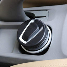 Portable Car Ashtray with Lid and Blue LED Light (1 Pc) the24kgal