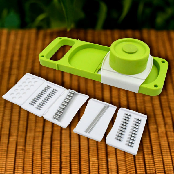 Slicer for Kitchen 5 in 1 Foldable Vegetable Slicer Blade Potato Cutter, Veggie Slicer, Onion Slicer, Julienne Grater with Protective Guards, Stainless Steel Blade the24kgal