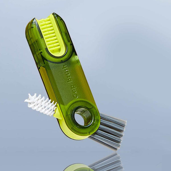 3-in-1 Multifunctional Bottle & Cup Cleaning Brush – Lid & Cover Scrubber for Kitchen (1 Pc) the24kgal