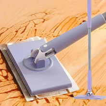 Automatic Cloth Changing Mini Mop with Push Pull Cloth Changing Handle (1 Pc) the24kgal