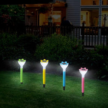 Street Light Solar Flowers Lights Road Light Flower Landscape Light Decorative Yard Lights Solar Lights Garden Stake Flower Lights Solar Landscape Light in Outdoor Spotlight (2 Pc ) the24kgal