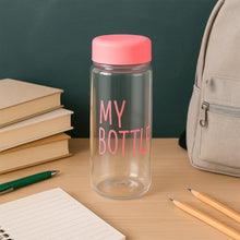 350 ml Approx Transparent Plastic Water Bottle with Leakproof Lid (1 Pc) the24kgal