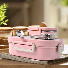 Qunic Stainless Steel Snack Lunch Box (With Small Box) the24kgal