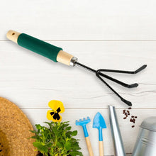 Gardening Tools - Hand Cultivator, Trowel, Heavy Duty with Ergonomic Wooden Handle for Transplanting and Digging (3 Pcs Set) the24kgal