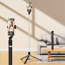 Selfie Stick with Tripod Stand (1 Pc / 160 Cm Long Approx) the24kgal