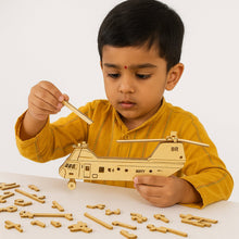3D Wooden Aircraft Puzzle DIY Assembly Kit (Mix Design – 1 Set) the24kgal