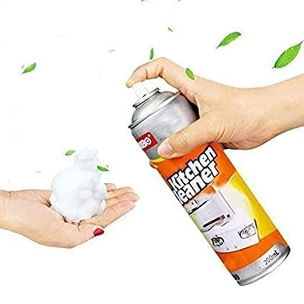 Multipurpose Bubble Foam Cleaner Kitchen Cleaner Spray Oil & Grease Stain Remover Chimney Cleaner Spray Bubble Cleaner All Purpose Foam Degreaser Spray (500 Ml) the24kgal