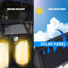 Outdoor Solar Wall Lamp Outdoor Waterproof High Quality Lamp Induction Garden Lamp Garden Villa Night Lamp Double Lamp Light (1 Pc) the24kgal