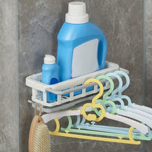 Multipurpose Platic Hanging Drain Rack Retractable Sponge Storage Hanging Rack With Adhesive Hook for Kitchen and Bathroom Dishcloth Holders Basket Drying Tray Organizer the24kgal