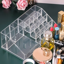 16 Compartment Cosmetic Makeup Jewellery Lipstick Storage Organiser Box, Cosmetic Storage Box Make-up Lipstick Organizer / Lipstick Holder Case  Transparent the24kgal