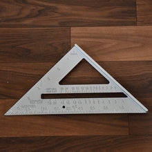 Double-Sided 45° Triangle Ruler – 7-Inch Aluminum Alloy Rafter Square for Home & Industrial Use the24kgal