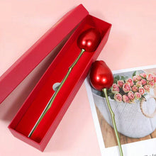 Metal Red Rose Couple Jewelry Box-Fancy Jewelry Box (1 Pc) the24kgal
