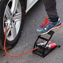 Dual-Cylinder Foot Pump, Portable Floor Bike Pump, 100PSI Air Pump the24kgal