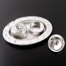 Oval Shape Special Puja Thali (1 Pc / Mix Design) the24kgal
