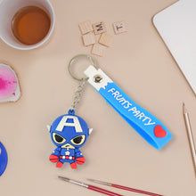 Cute Cartoon Silicone 3D Key Chain with Metal Hook & Strap (Pack of 1) the24kgal