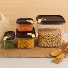 Ritu Push 'N' Lock Airtight Food Storage Container Set (4 Pc) the24kgal