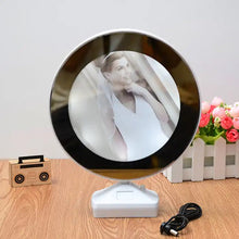 Plastic 2 in 1 Mirror Come Photo Frame with Led Light the24kgal