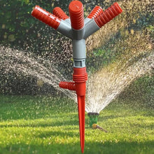 Garden Sprinkler 360° Rotating Adjustable Round 5 Arm Lawn Water Sprinkler for Watering Garden Plants / Pipe Hose Irrigation Yard Water Sprayer the24kgal
