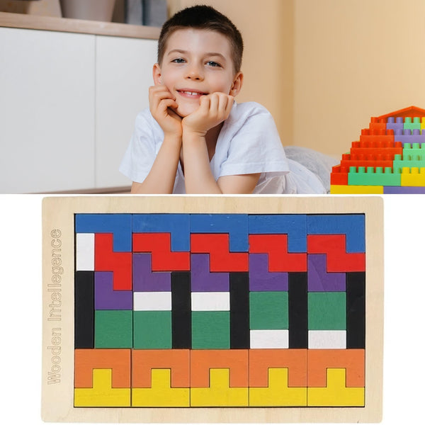 Wooden Blocks Puzzle Children's Educational Toys the24kgal