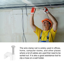 Nail Cable Clips for Wire Management (10mm & 50 Pc) the24kgal