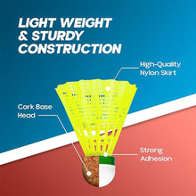Durable Plastic Shuttlecock (6 Pcs Set) the24kgal