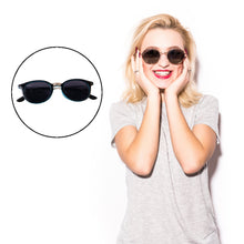 Sky Blue UV Protected Round Sunglasses, classic Sunglasses for Men & Women, Lightweight the24kgal