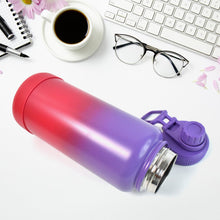 Two Tone Pink Stainless Steel Water Bottle | Copper Coated Vacuum Insulation | Powder Coated | Secure Grip | Leakproof Easy Pour Cap (1000ml) the24kgal