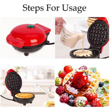 Mini Waffle Maker Machine Waffle Iron Home Appliances Kitchen Gift Easy To Clean, On-Stick Surfaces, Perfect Breakfast, Dessert, Sandwich, Pan Cakes, Paninis / Other Snacks Machine the24kgal