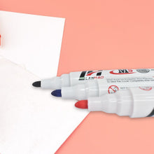 Whiteboard Marker Set (Blue, Black, Red) with Board Duster - Pack of 4 the24kgal