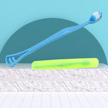 2-in-1 Soft Toothbrush & Tongue Cleaner for All Ages (1 Pc, With Cover) the24kgal