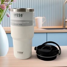 High Quality Stainless Steel Vacuum Glass Insulated Glass Coffee Cups Double Walled Travel Mug, Car Coffee Mug (With Lid & Handle / 1 Pc) the24kgal