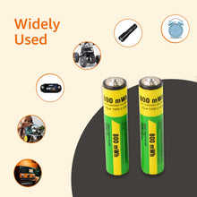 AAA Rechargeable 800 mWh Batteries With Recharging Cable (2 Pc Set) the24kgal