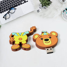 Portable Cartoon Shape Silicone USB Pen drive / Flash disk (15 GB With Baby Rhymes Song / 1 Pc) the24kgal