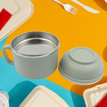 Vacuum Food Flask, Insulation Large Capacity Double Layer Structure Non Slip Labor Saving and Safe Stainless Steel Inner Tank Lunch Box/  Noodle Bowl for Camping Picnic for School Office Outdoor (1 Pc) the24kgal