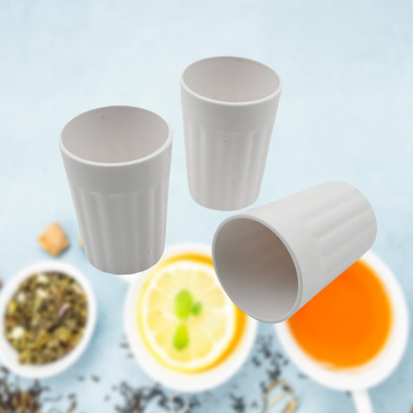 Small Plastic Coffee / Tea Cups Reusable Plastic Cup Mug Lightweight Microwavable Safe Unbreakable Camping Coffee Mugs for Tea Milk Water Juice Tea (3 Pcs Set) the24kgal