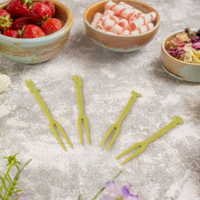 Plastic Fruit Forks Cake Dessert Forks Mini Forks (50 Pcs Set) the24kgal