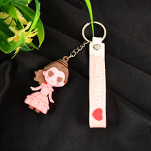 Cute Cartoon Silicone 3D Key Chain with Metal Hook & Strap (Pack of 1 / Mix Design) the24kgal