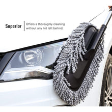 Car Duster, Long Retractable / Soft / Non-Slip / Handle Multipurpose Microfiber Wash Brush Vehicle Interior and Exterior Cleaning Kit with for Car, Boats or Home the24kgal
