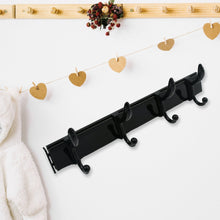 Extra Long 4-Hook Wall Coat Hanger with Eco Adhesive the24kgal