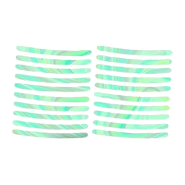 Car Wheel Hub Reflective Car Stickers, Night Warning Stickers (20 Pcs Set/ Multicolored) the24kgal